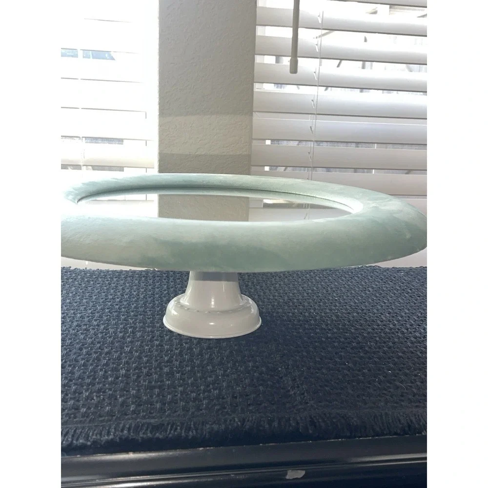Contemporary Velvet upholstered Round Handmade Wall‎ Accent Mirror